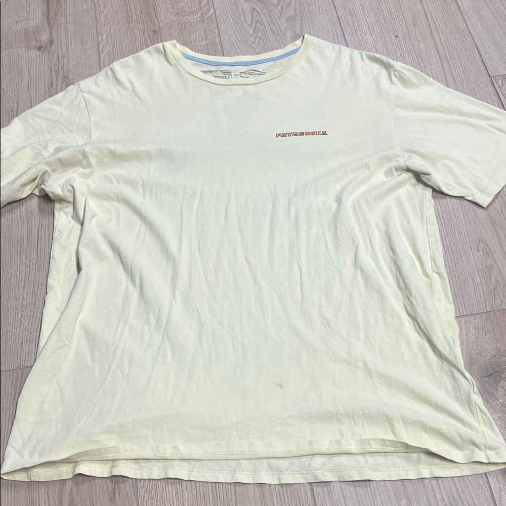 Patagonia Men's Yellow T-Shirt